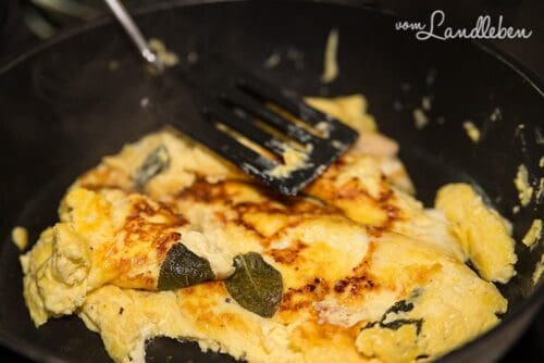 Rezept: Frittata - Käse-Omelett mit Salbei