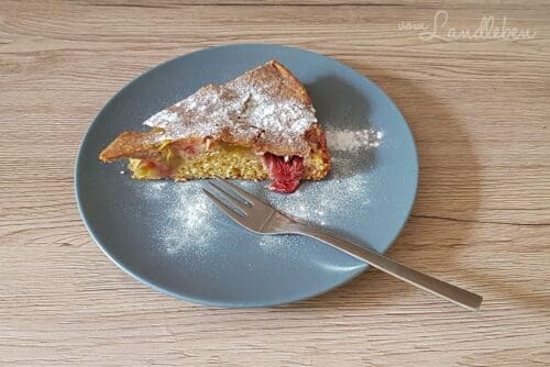 Rezept für Rhabarber-Erdbeer-Kuchen