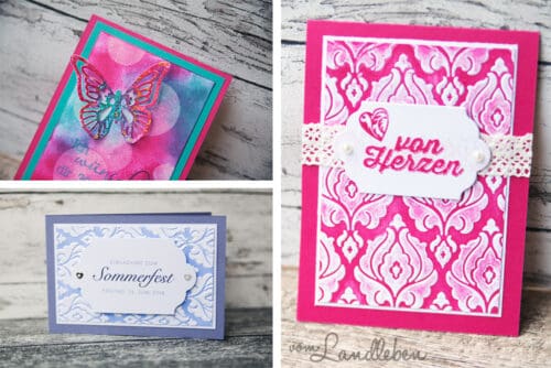 Selbstgebastelte Karten