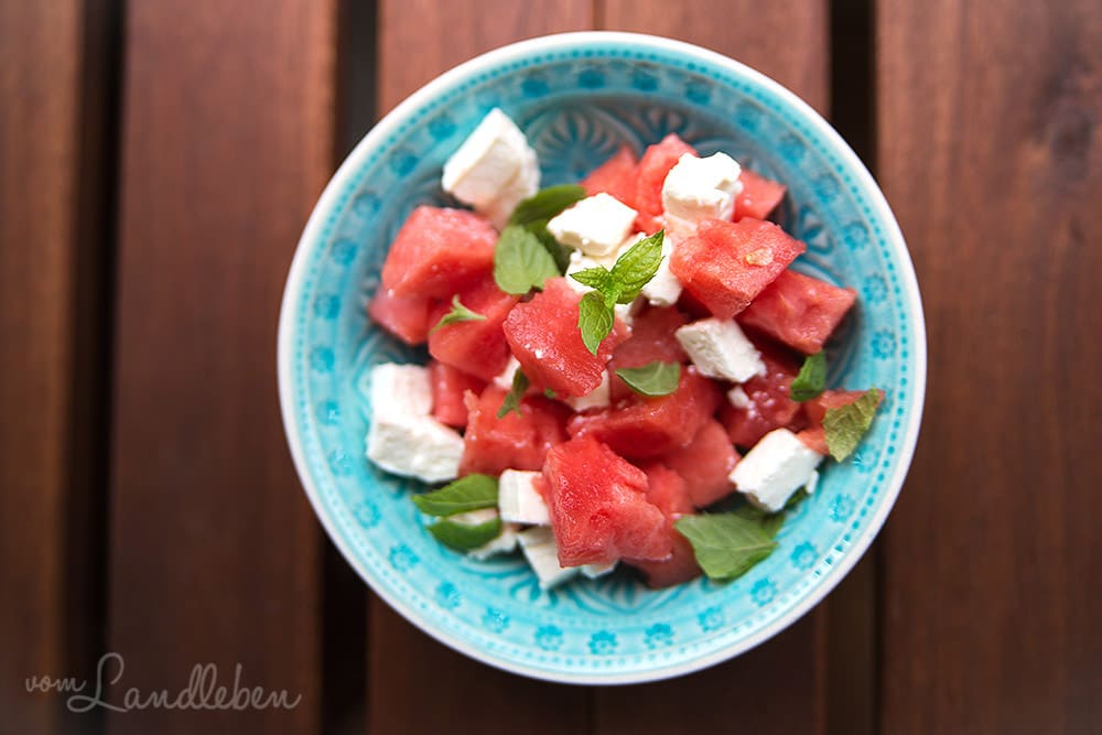 Rezept: Melonen-Feta-Salat