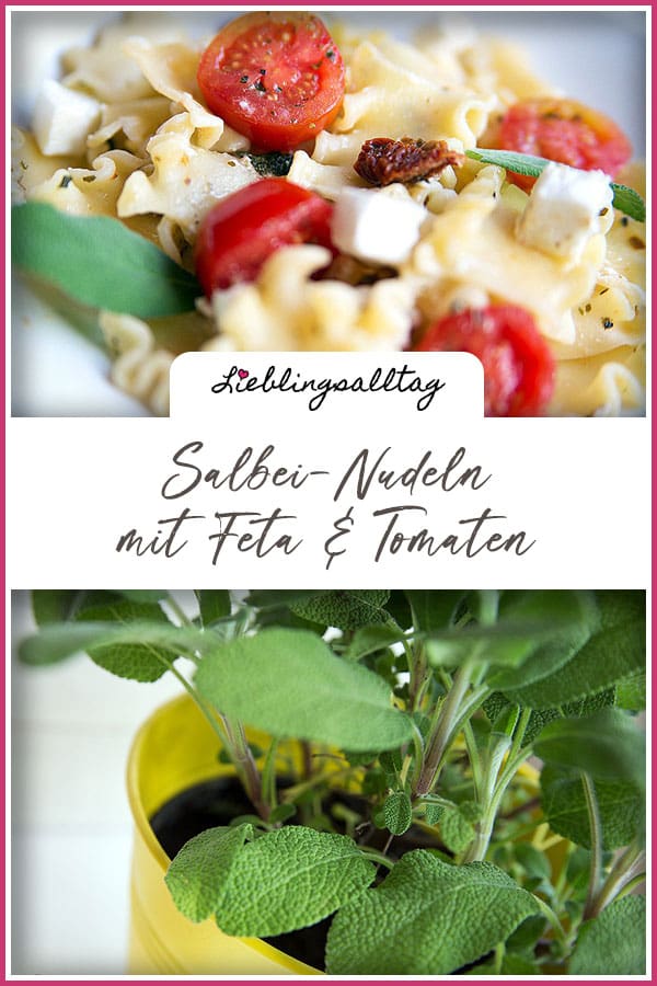 Salbei-Nudeln mit Feta & Tomaten