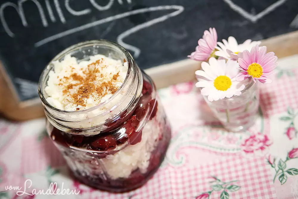 Rezept: Milchreis mit Kirschen