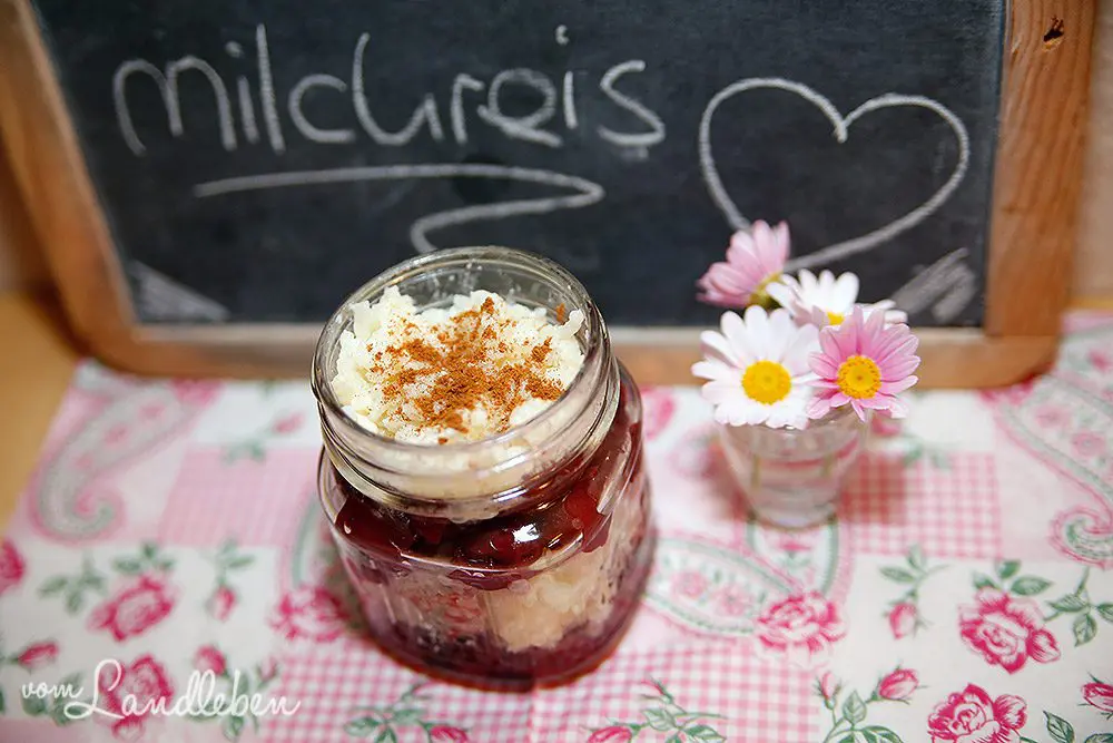 Rezept: Milchreis mit Kirschen
