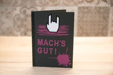 DIY-Abschiedskarte für einen Metalhead