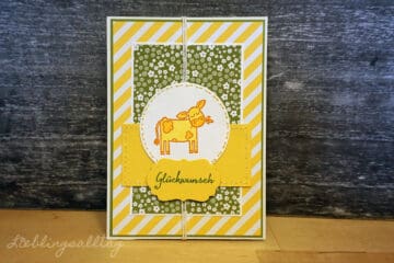 DIY-Geburtstagskarte mit Kuh