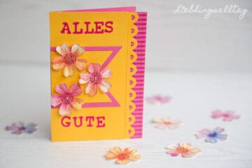 Kartengebastel - DIY-Geburtstagskarte