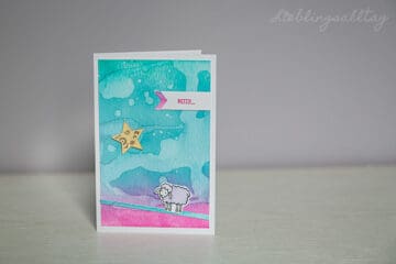 DIY-Karte mit Schaf