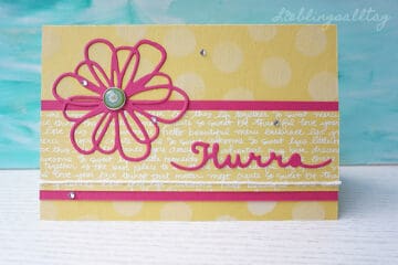 Selbstgebastelte Geburtstagskarte