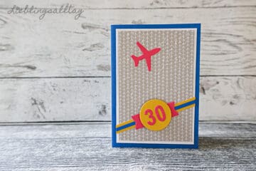 Selbstgebastelte Geburtstagskarte - Reisen