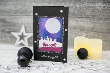 Selbstgebastelte Weihnachtskarte