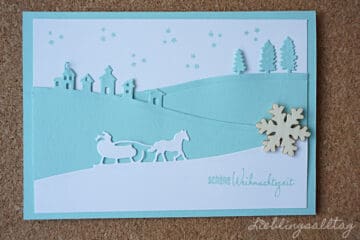 DIY: Weihnachtskarte - Weihnachtsgebastel