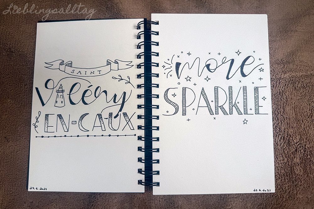 Handlettering im Urlaub