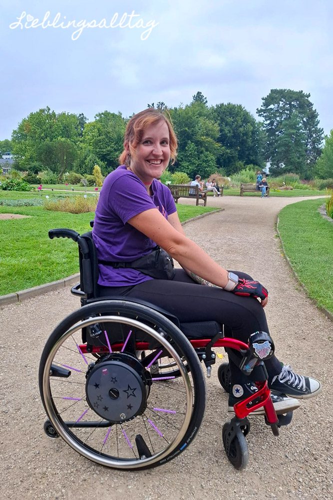 Mit dem Rollstuhl im Botanischen Garten Bonn