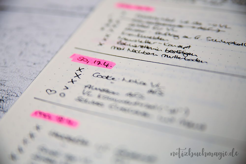 Bullet Journal - Daily Log