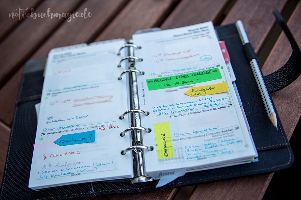 Color Coding im Filofax