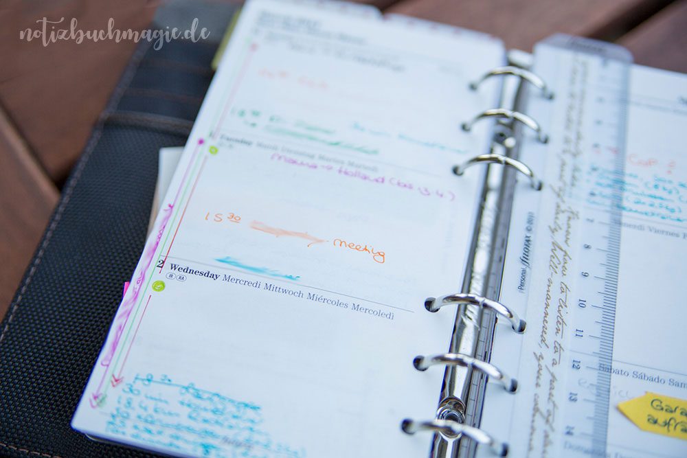 Color Coding im Filofax
