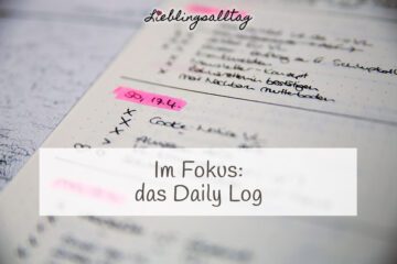 Daily Log im Bullet Journal