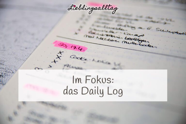 Daily Log im Bullet Journal
