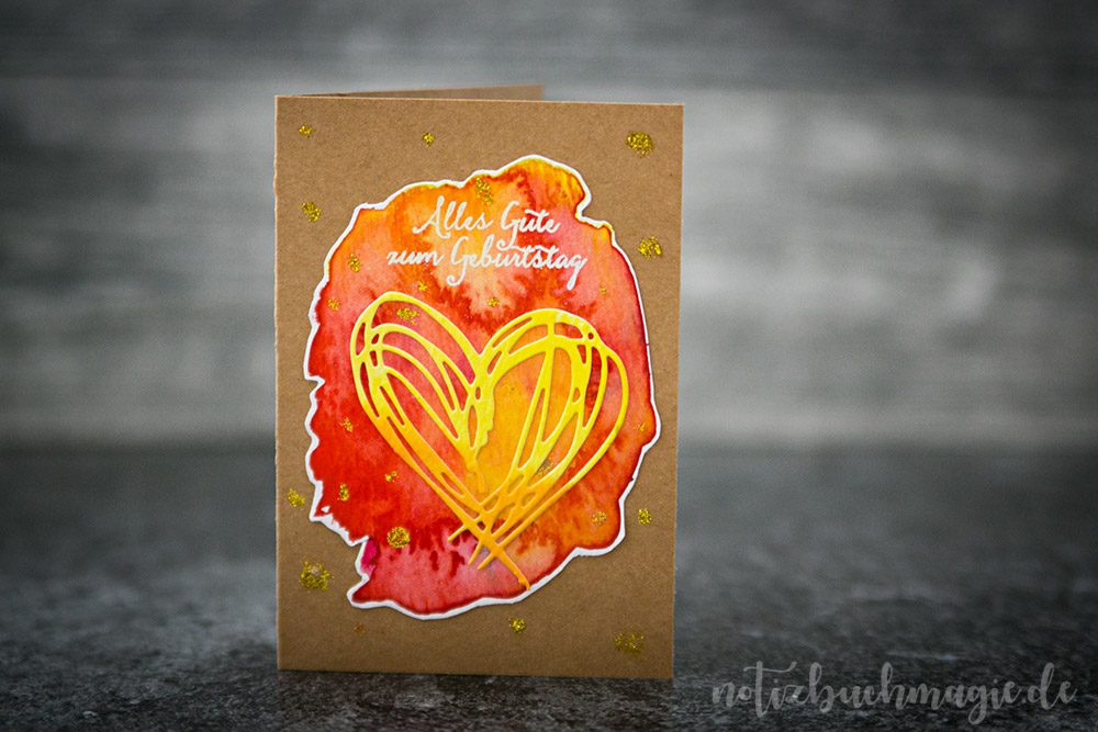 DIY-Geburtstagskarte mit Embossing