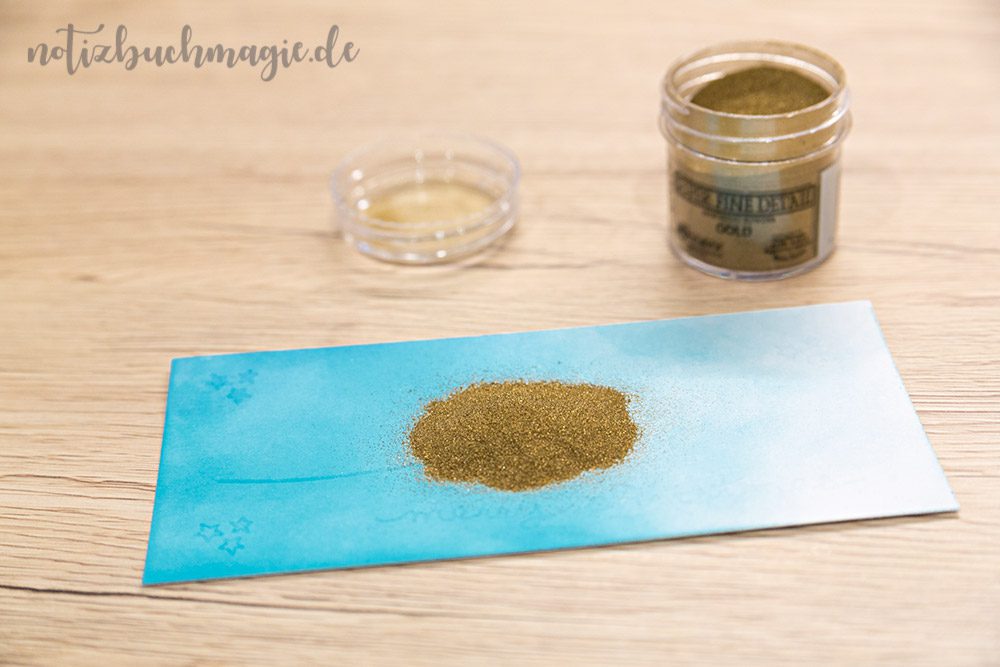 Embossing-Anleitung: Pulver auftragen