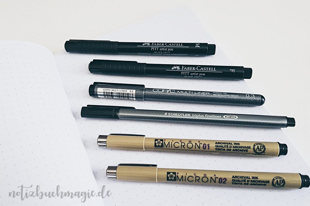 Fineliner im Test - welcher Stift fürs Bullet Journal?