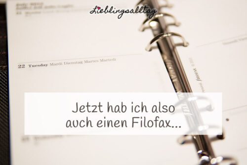 Ich habe einen Filofax