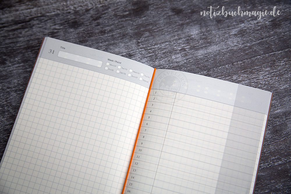 Kalender im Midori Traveler's Notebook