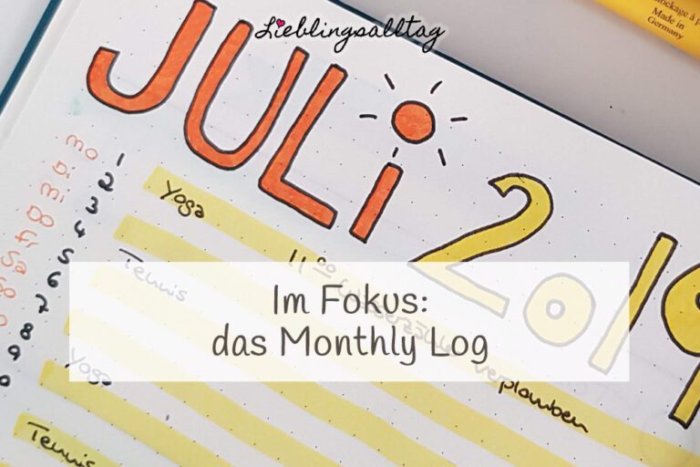 Monthly Log im Bullet Journal