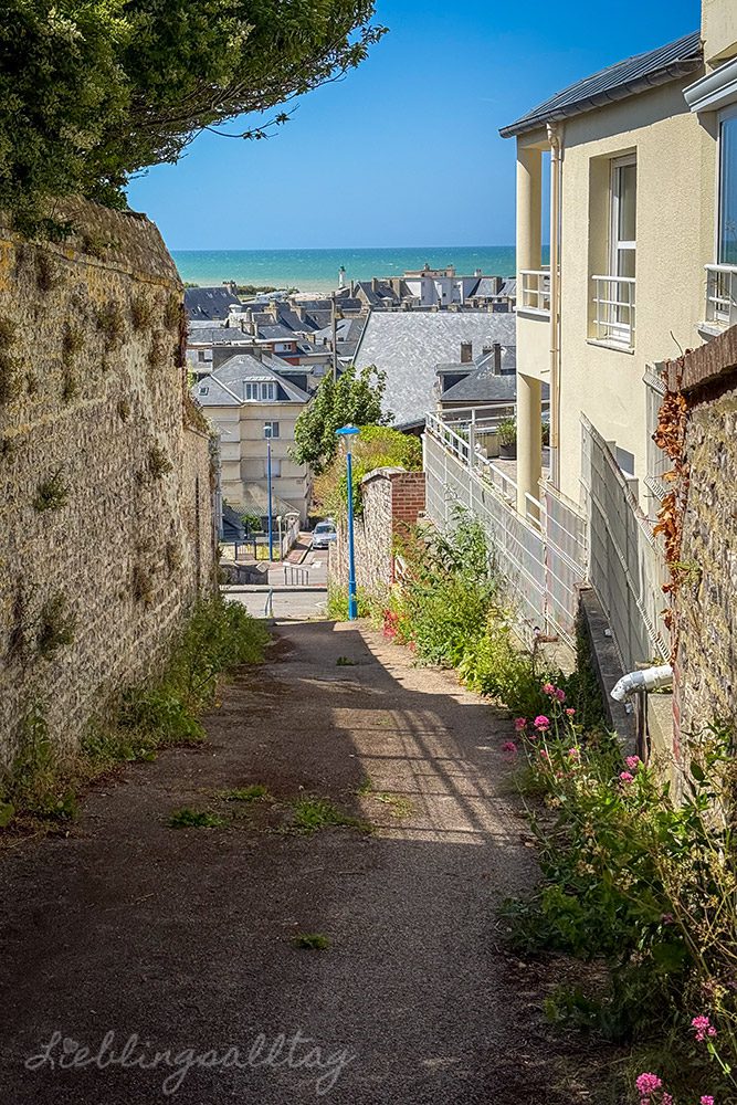 Steiler Weg in Saint-Valéry-en-Caux