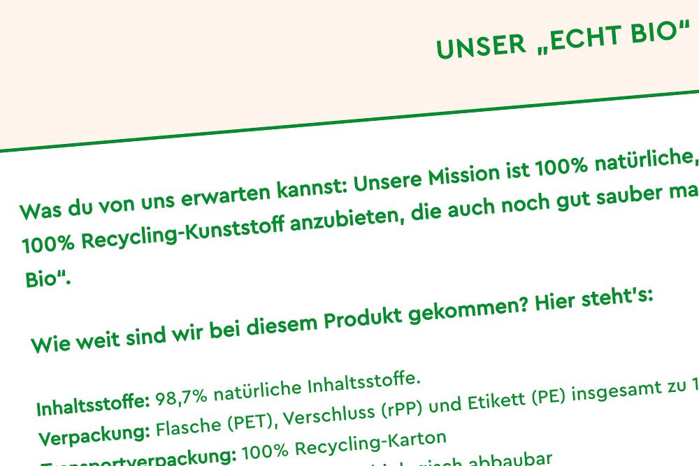 Screenshot von planetpure.com
