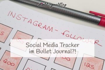 Social Media Tracker im Bullet Journal