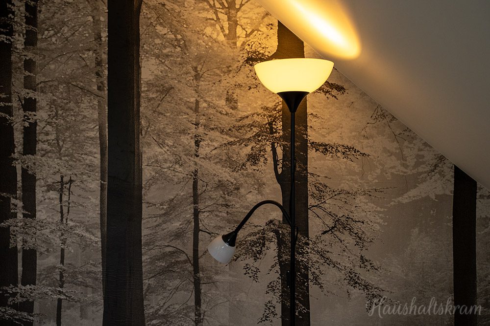 Stehlampe im Home Office