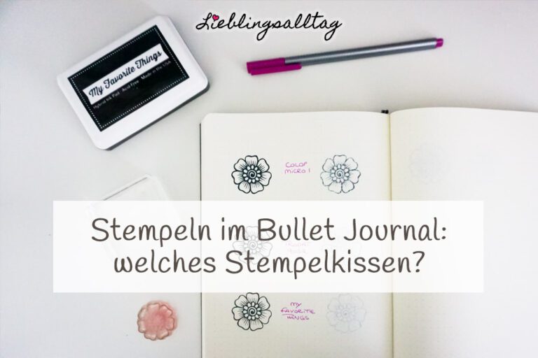 Stempeln im Bullet Journal