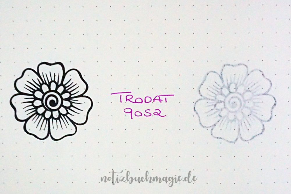Stempeln im Bullet Journal: Stempelkissen Trodat 9052