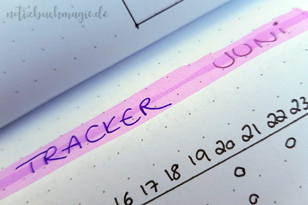 Pastell-Textmarker von Stabilo im Bullet Journal