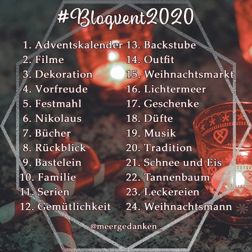 #Blogvent2020 - Themenliste