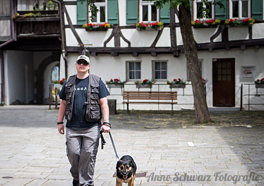 Schnappschuss mit abgeschnittenen Beinen