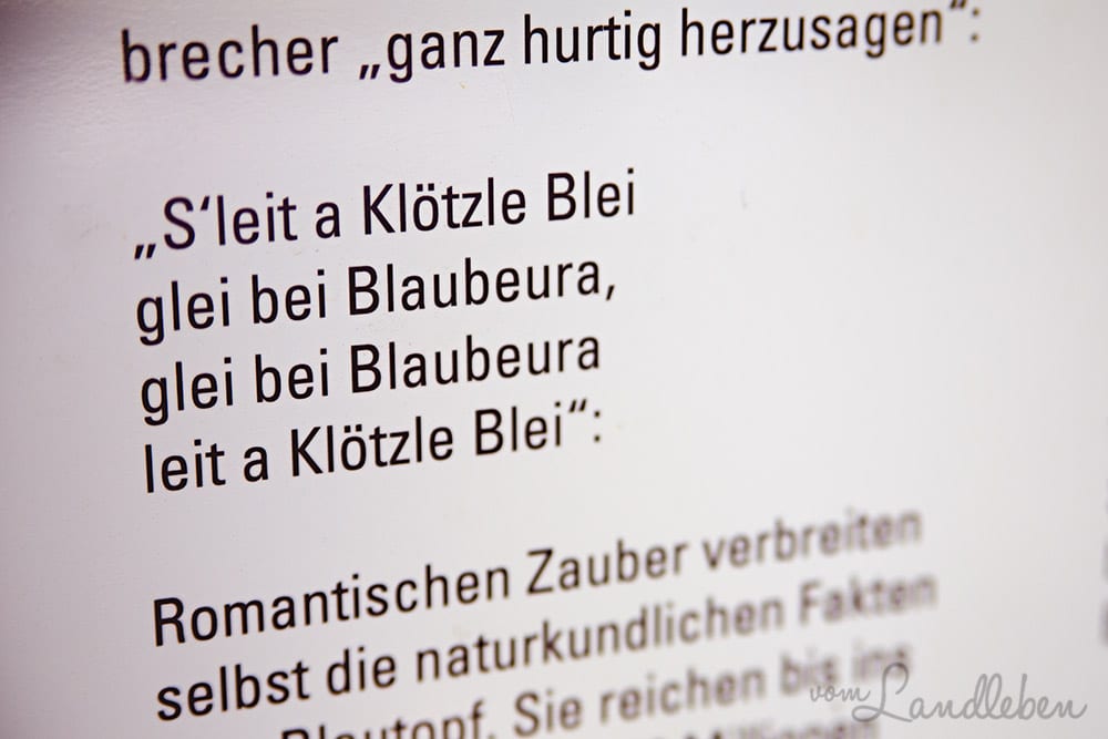 Blaubeuren - 's leit a Klötzle Blei...