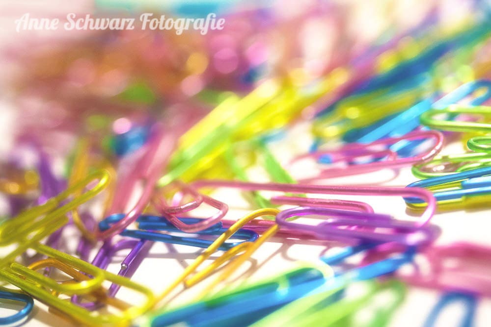 Bunte Büroklammern