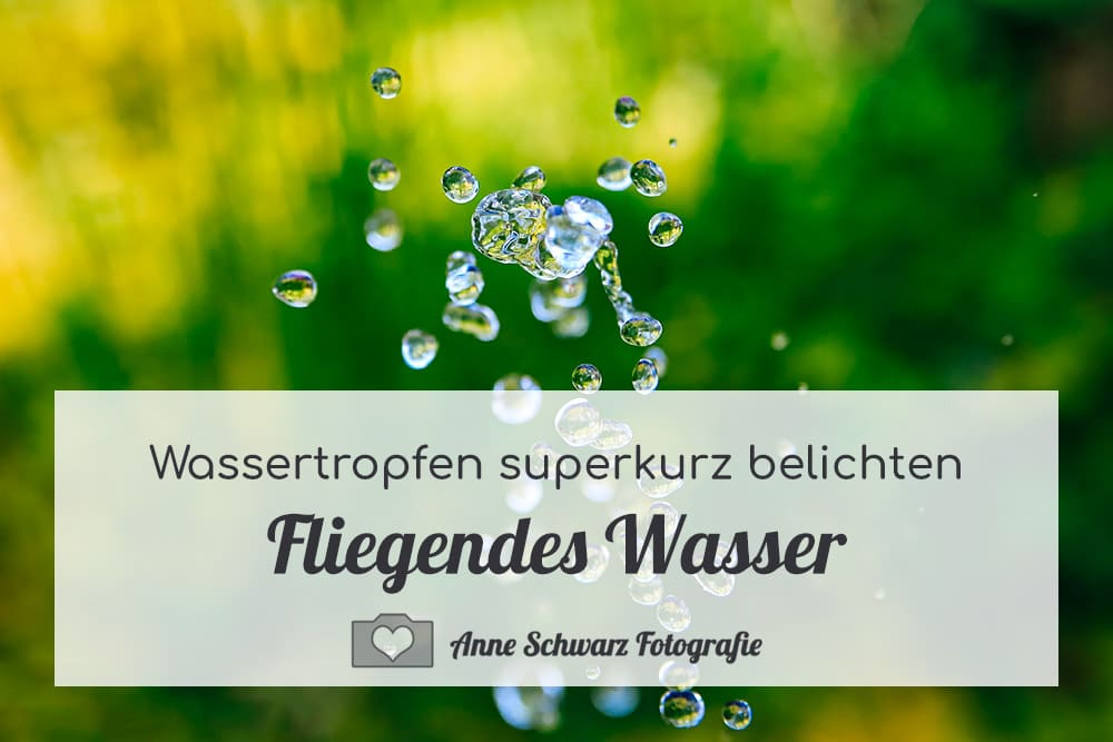 Fliegende Wassertropfen fotografieren