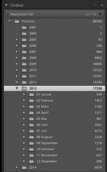 Fotoverwaltung in Lightroom
