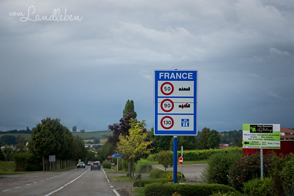 Grenze nach Frankreich