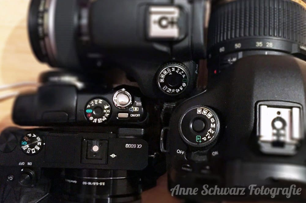 Modus-Wahlrad an der Kamera
