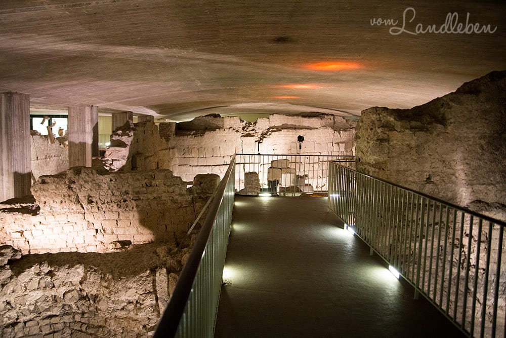 Ausgrabung des Prätoriums in der Archäologischen Zone