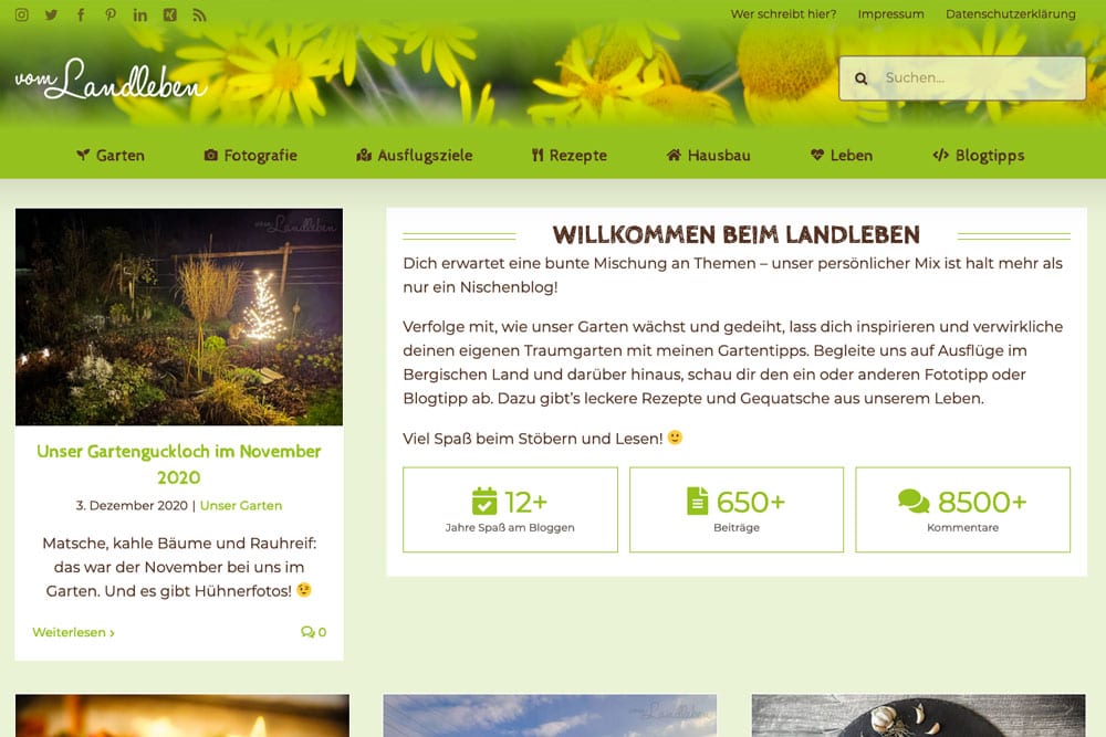 Layout vom Landleben ab Dezember 2020