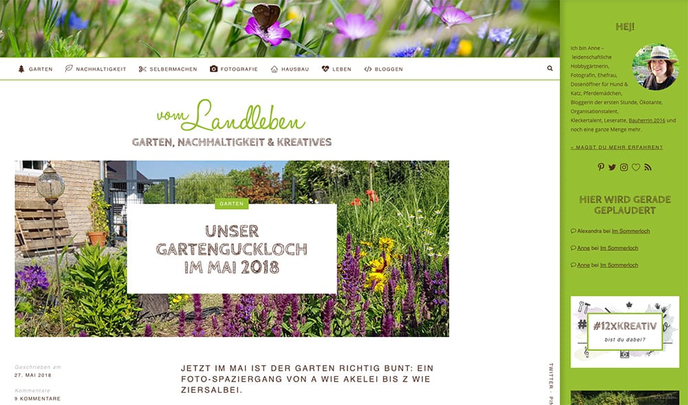 Layout vom-landleben.de ab Juni 2018