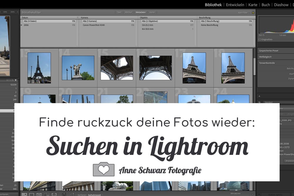 Suche in Lightroom