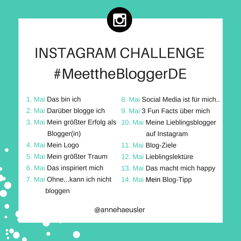 #MeettheBloggerDE Instagram-Challenge 2017