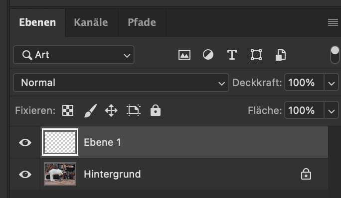 Neue Ebene in Photoshop anlegen