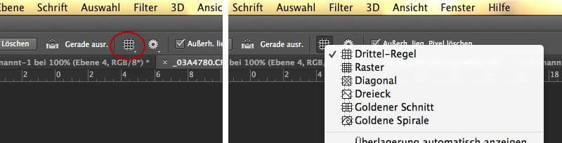 Photoshop - Drittel-Regel